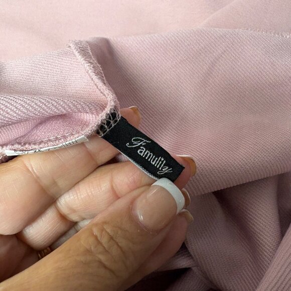 Famulily Womens Hoodie Size XXL Pink Sweatshirt Kangaroo Pocket Casual Comfy - Picture 6 of 9
